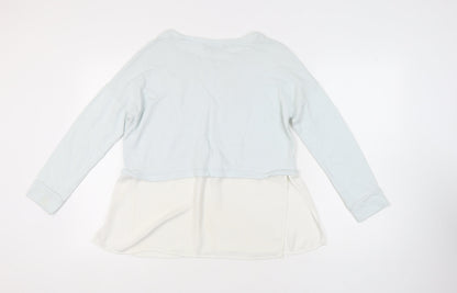 Womens UK Size M French Connection White Cropped Blouse