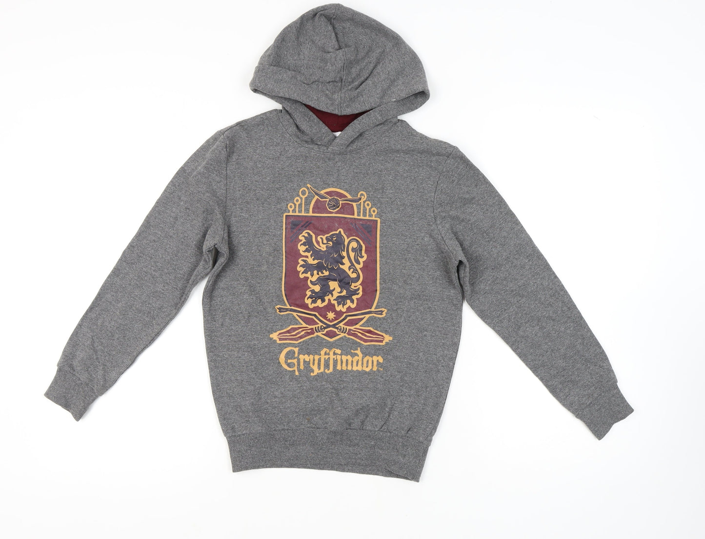 Harry Potter Grey Gryffindor Hoodie, Unisex Kids, 9-10 Years