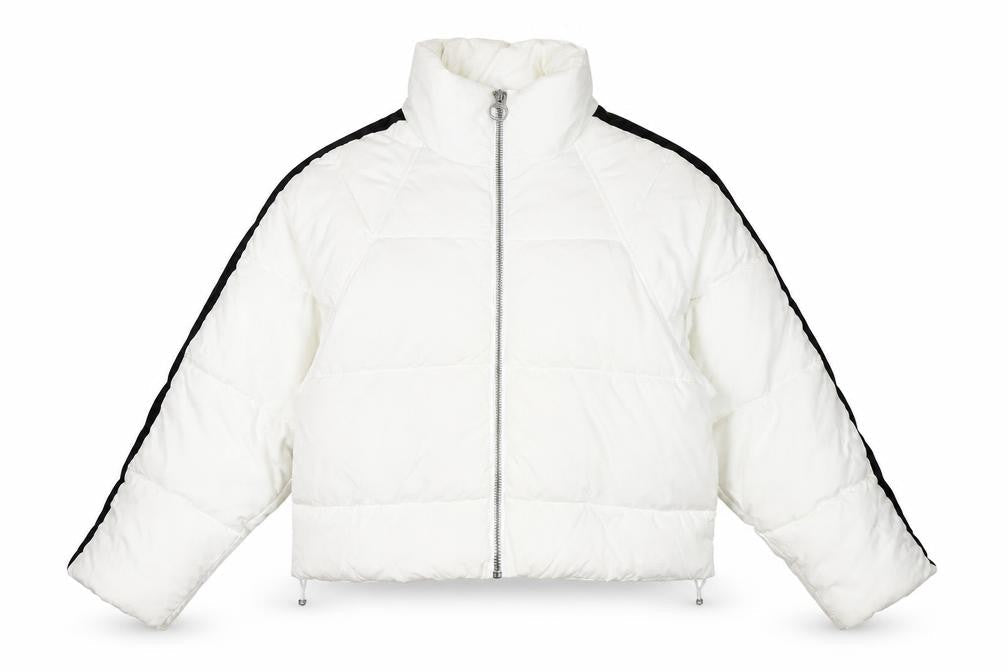 Womens UK Size 10 Topshop White Puffer Jacket