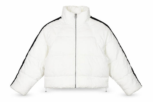 Womens UK Size 10 Topshop White Puffer Jacket