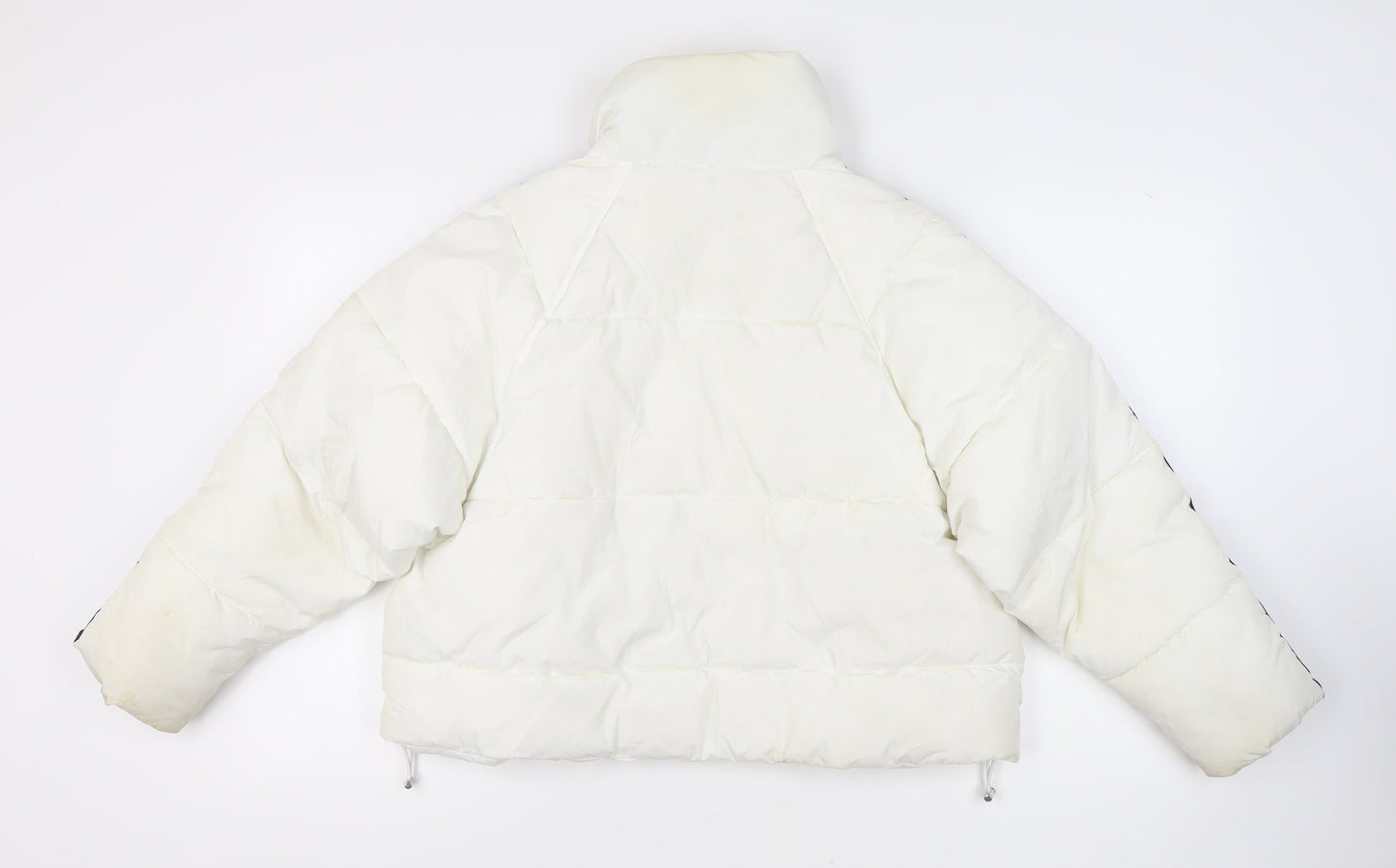Womens UK Size 10 Topshop White Puffer Jacket