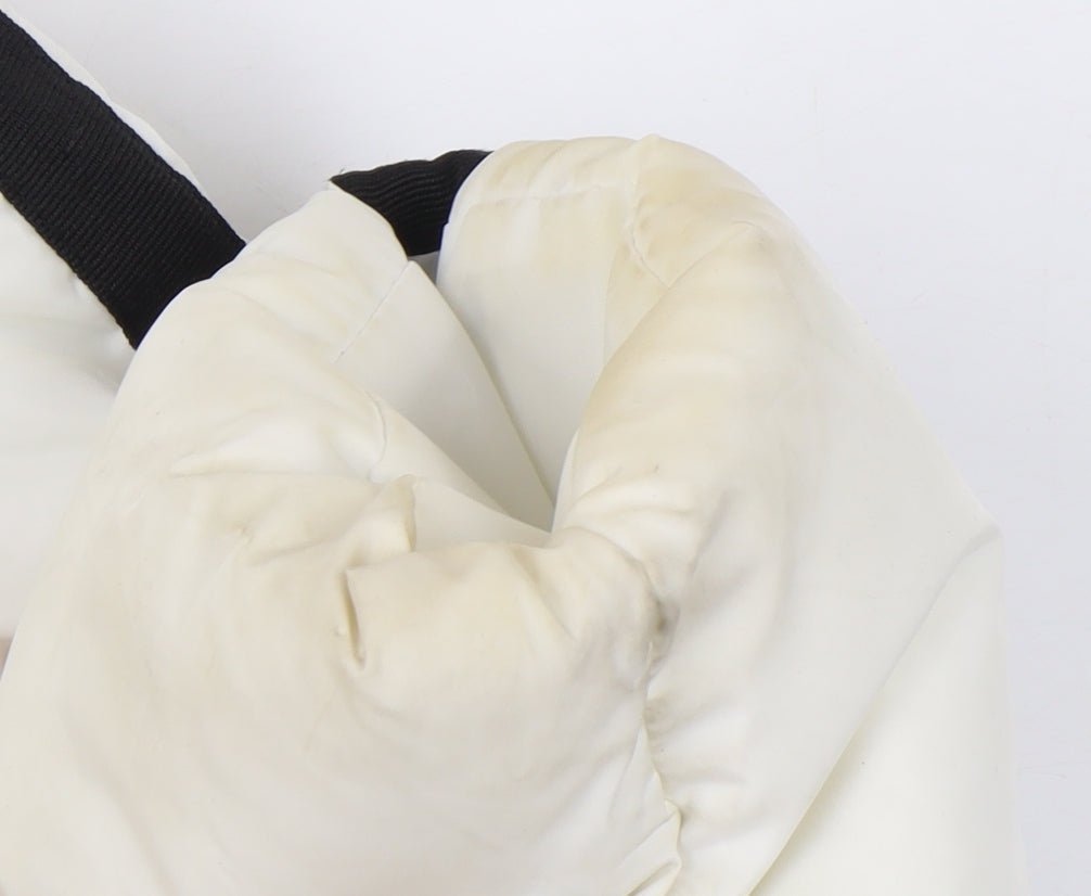 Womens UK Size 10 Topshop White Puffer Jacket