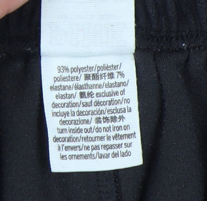Womens UK Size XS Victoria's Secret Regular Fit Sweatpants Black Trousers