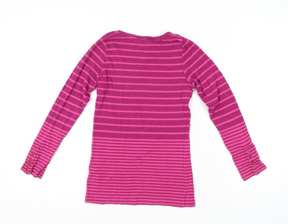 Peter Storm Women's Pink Striped Long Sleeve Top