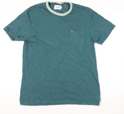 Mens UK Size XL Farah Green  T-Shirt