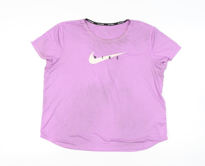 Nike Women's Pink Dri-Fit T-Shirt XL