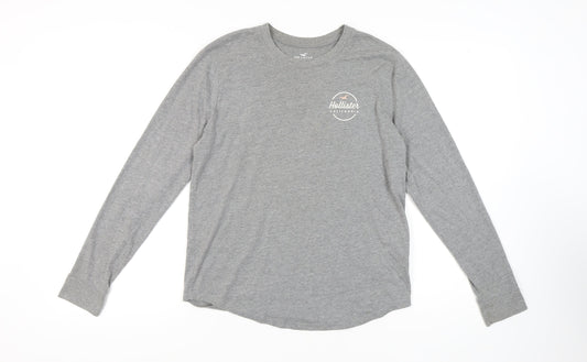 Mens UK Size S Hollister Grey  T-Shirt