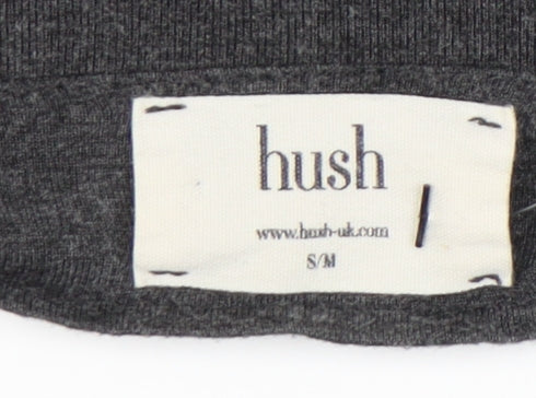 Hush Womens Grey 3/4 Sleeve Dress Small