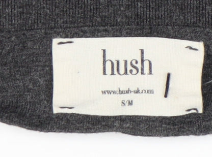 Hush Womens Grey 3/4 Sleeve Dress Small