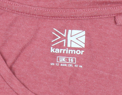 Karrimor Women’s Red Cotton Blend T-Shirt, Size 16