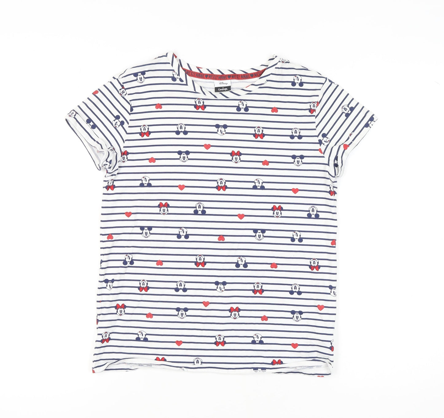 George Women’s White Cartoon T-Shirt Pyjama 8