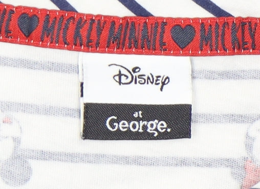 George Women’s White Cartoon T-Shirt Pyjama 8
