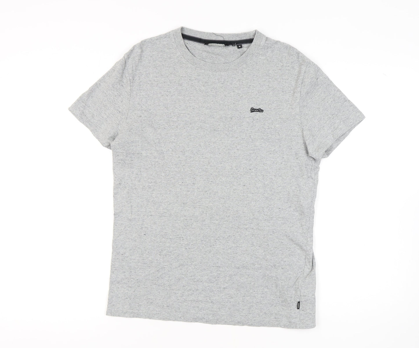 Superdry Men's Grey Crew Neck T-Shirt, M, Casual Style