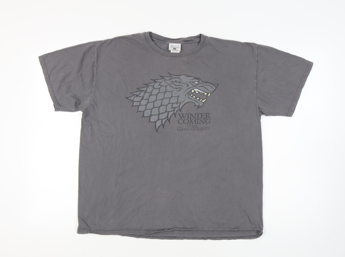 Mens UK Size XL Game Of Thrones Grey  T-Shirt
