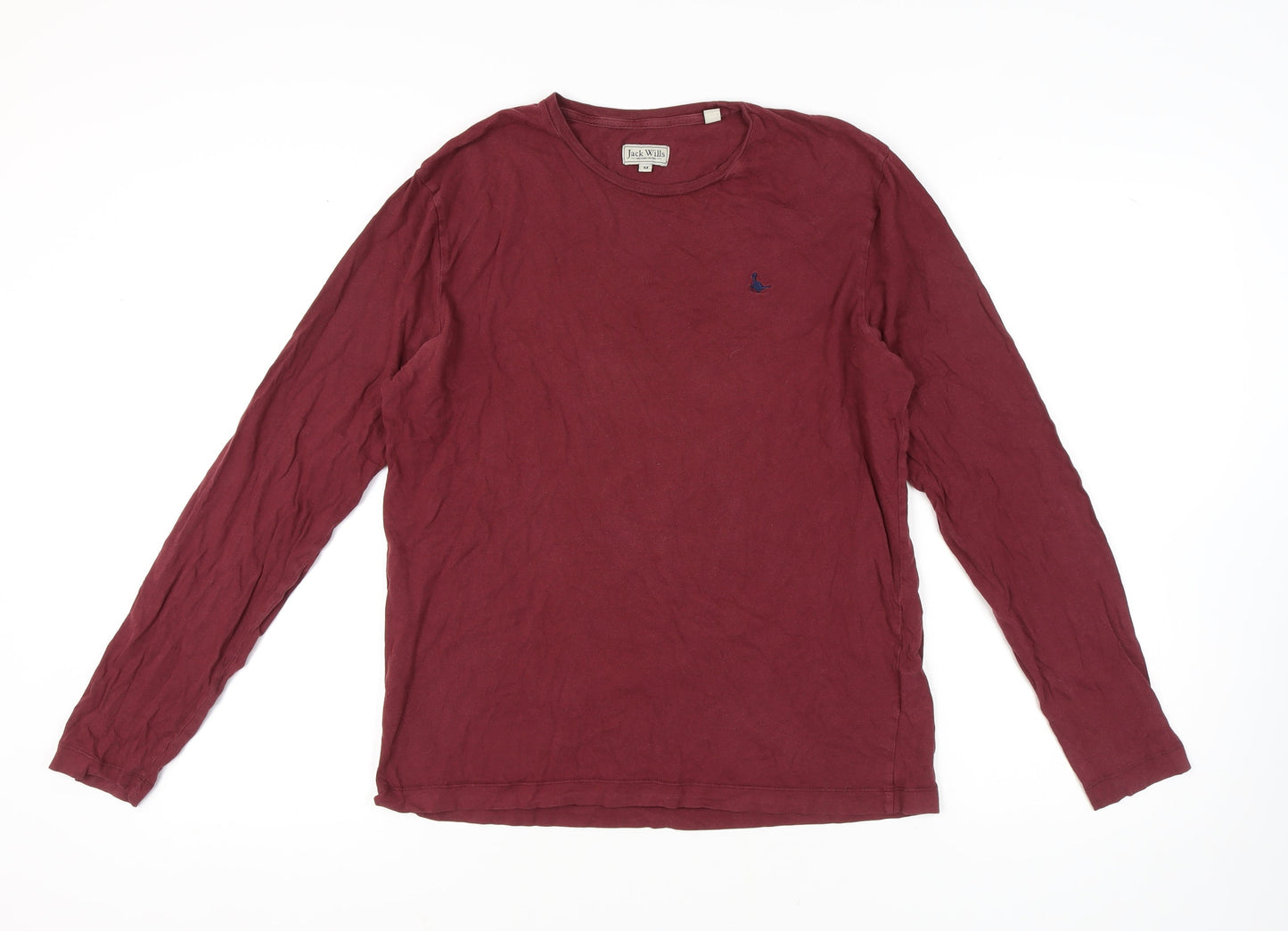 Jack Wills Men's Red Long Sleeve T-Shirt M