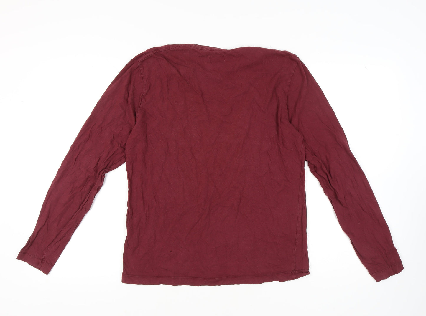 Jack Wills Men's Red Long Sleeve T-Shirt M