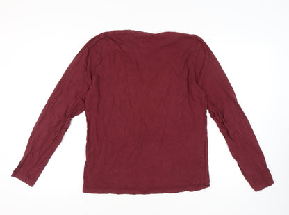 Jack Wills Men's Red Long Sleeve T-Shirt M