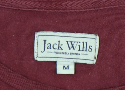 Jack Wills Men's Red Long Sleeve T-Shirt M