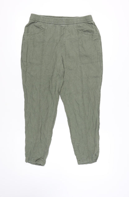 Old Navy Women's Green Jogger Trousers Sz M