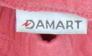 Damart Women's Pink Flare Skirt Size 14 Elastic Waist