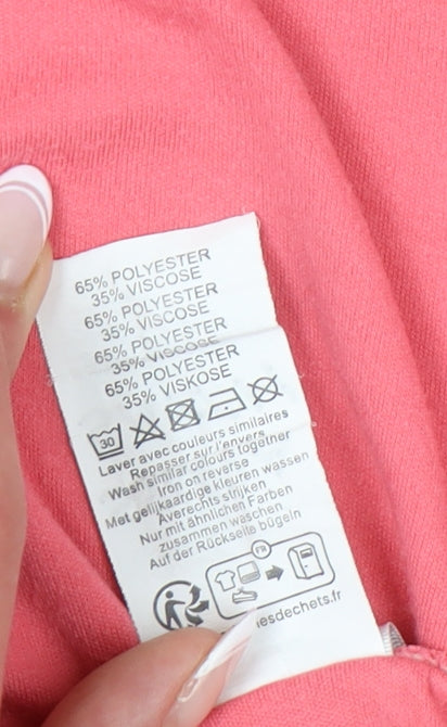 Damart Women's Pink Flare Skirt Size 14 Elastic Waist