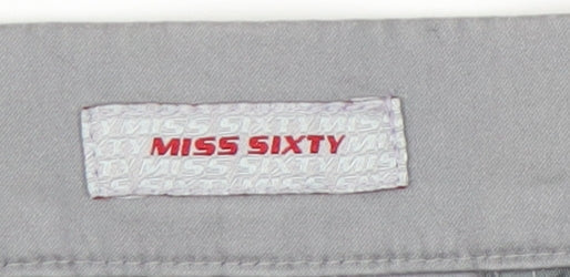 Miss Sixty Women's Grey Slim Trousers, Size 24