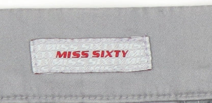 Miss Sixty Women's Grey Slim Trousers, Size 24