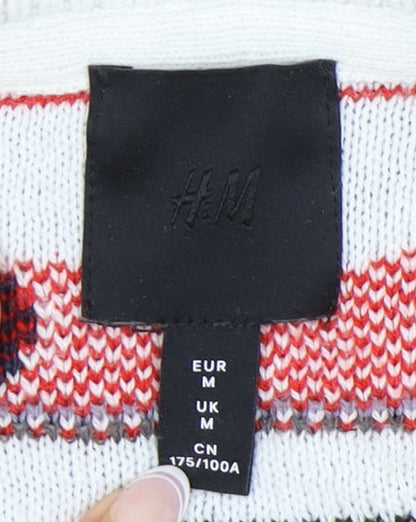 H&M Men's Multicoloured M Santa Paws Christmas Jumper