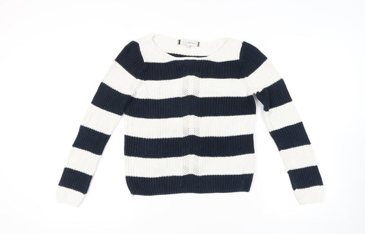 Womens UK Size 10 Petite Principles by Ben de Lisi Multicoloured Pullover Jumper