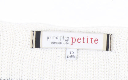 Womens UK Size 10 Petite Principles by Ben de Lisi Multicoloured Pullover Jumper
