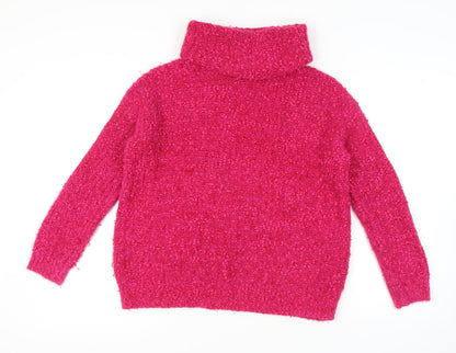 Womens UK Size S Marks and Spencer Pink Pullover Jumper