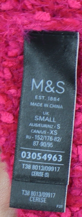 Womens UK Size S Marks and Spencer Pink Pullover Jumper