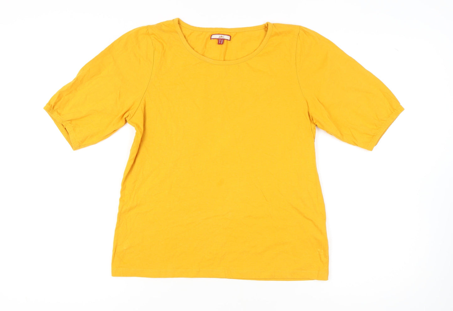 Joe Browns Women's Yellow Short Sleeve T-Shirt Size 12