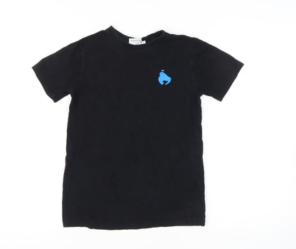 Money Boys Black Logo T-Shirt, Short Sleeve, Size 11-12