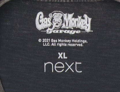 Next Men's Black XL Gas Monkey Short Sleeve T-Shirt
