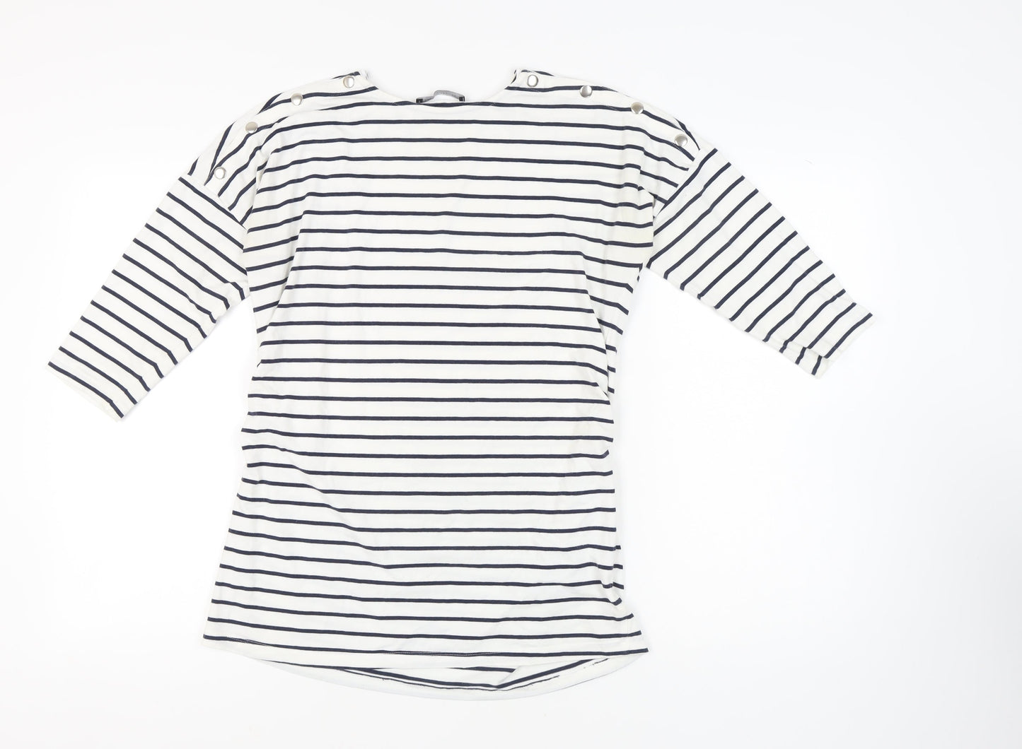 Womens UK Size 14 Marks and Spencer White Jersey T-Shirt