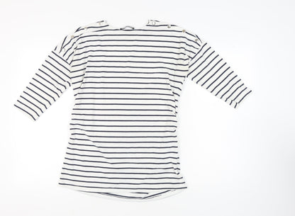 Womens UK Size 14 Marks and Spencer White Jersey T-Shirt
