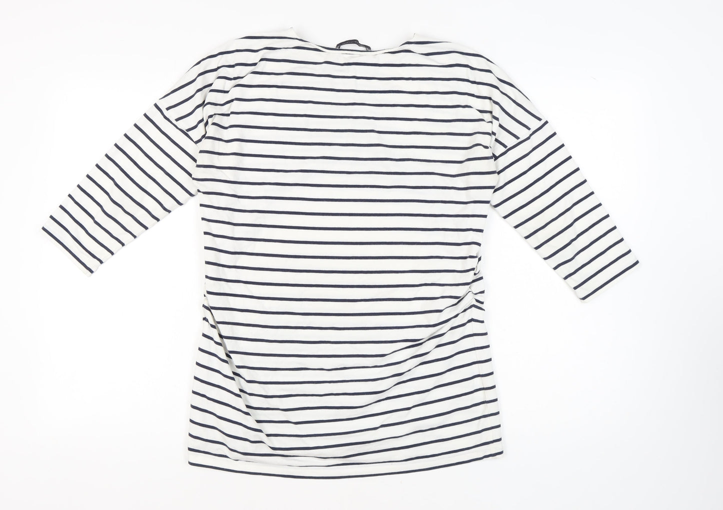 Womens UK Size 14 Marks and Spencer White Jersey T-Shirt