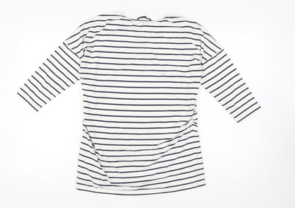 Womens UK Size 14 Marks and Spencer White Jersey T-Shirt