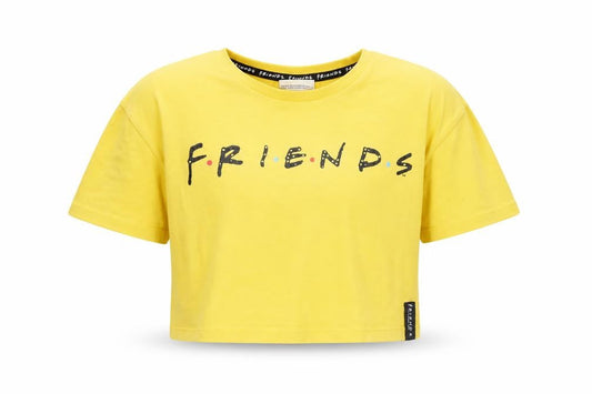 Friends Girls Yellow Cropped T-Shirt 9-10 Years