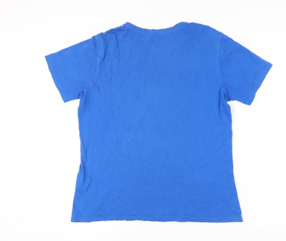 Carrera Blue Men's Medium Retro Graphic T-Shirt