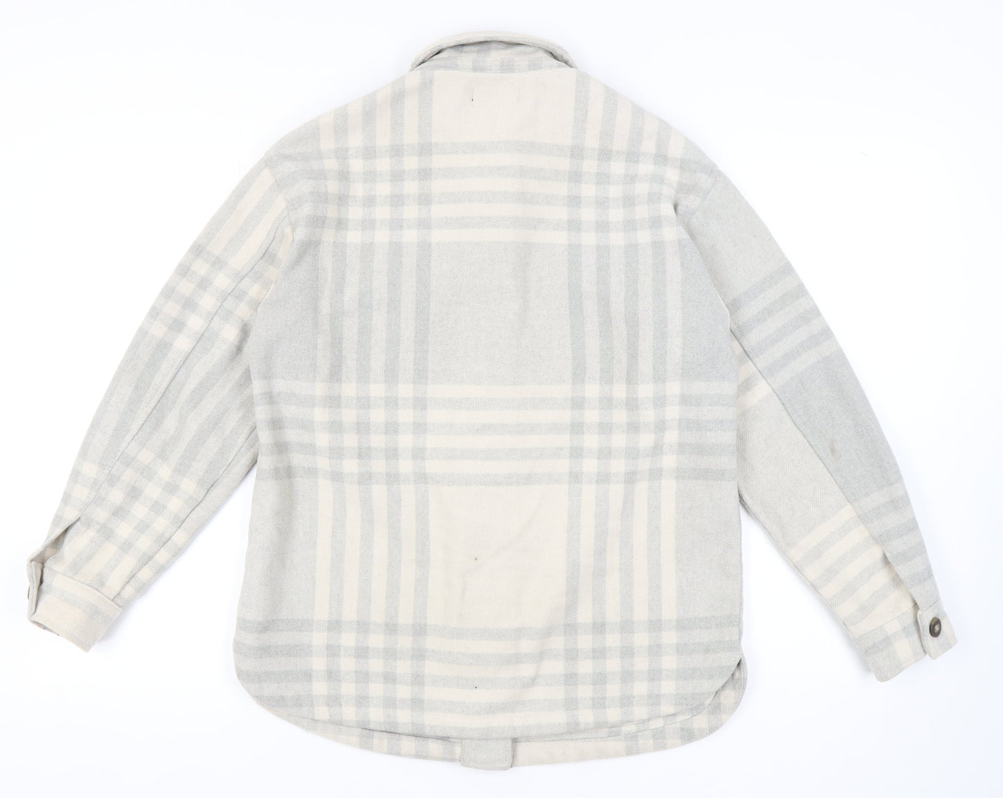 New Look Women's Beige Plaid Jacket Size 10