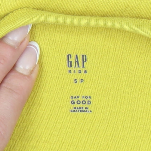 Gap Boys Yellow Graphic Long Sleeve T-Shirt 6-7 Years