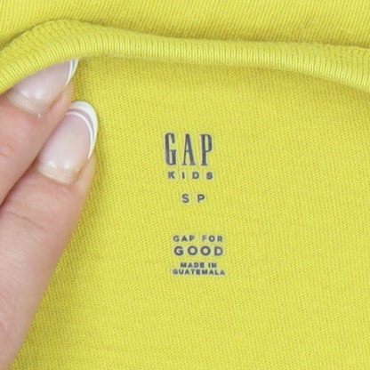 Gap Boys Yellow Graphic Long Sleeve T-Shirt 6-7 Years