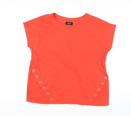 Womens UK Size M Klass Red Basic T-Shirt
