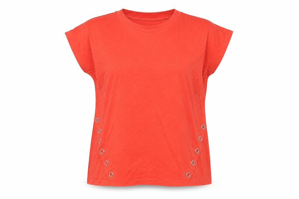 Womens UK Size M Klass Red Basic T-Shirt
