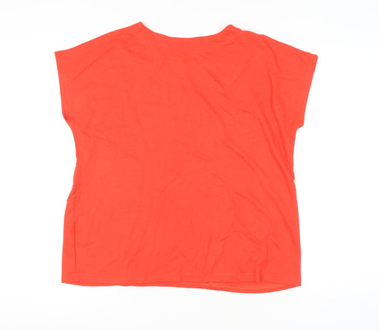 Womens UK Size M Klass Red Basic T-Shirt
