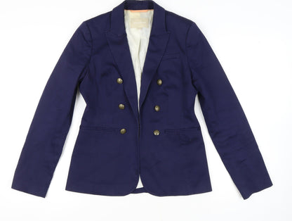 Banana Republic Blue Blazer Women Size 8 Double Breasted