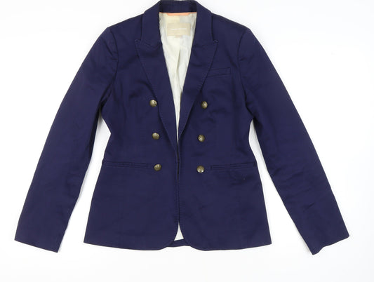 Banana Republic Blue Blazer Women Size 8 Double Breasted