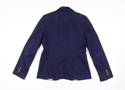 Banana Republic Blue Blazer Women Size 8 Double Breasted